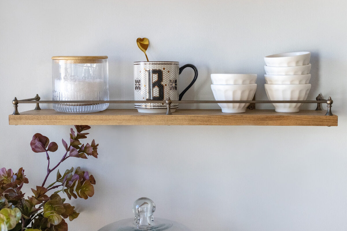 DIY Kitchen Shelves How-To