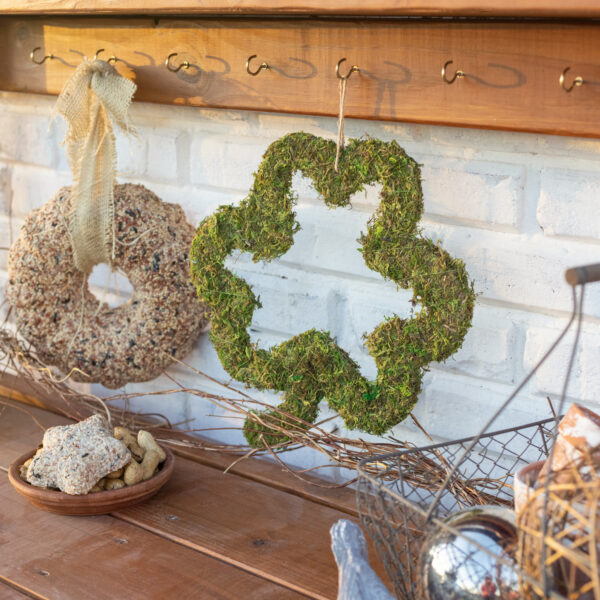 St. Patrick's Day Potting Bench Moss Shamrock