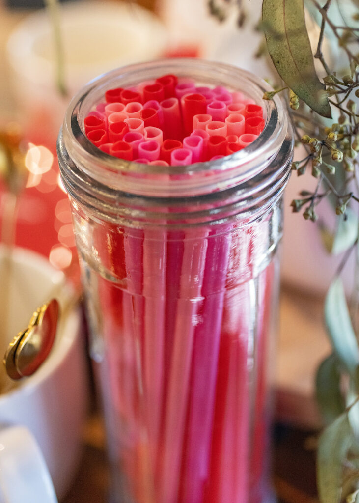 Valentine Heart Straws