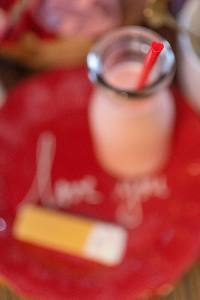 Valentine's Day Heart Straw