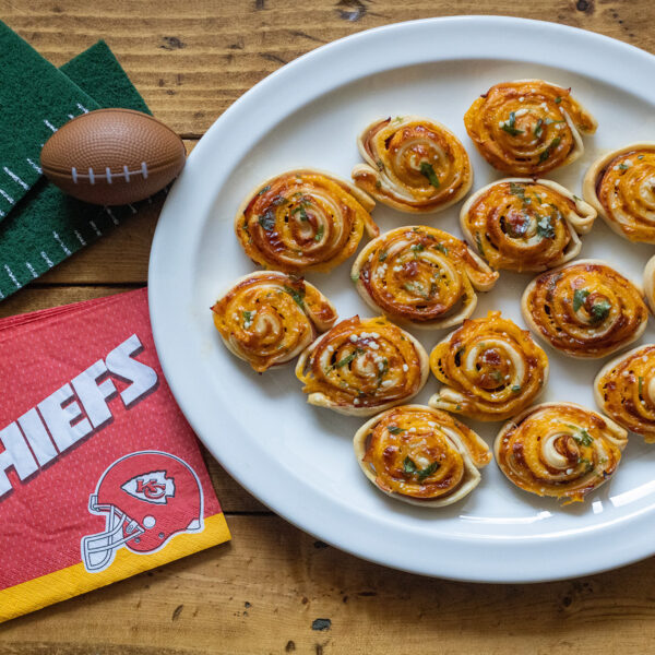 Football Ham & Cheese Roll-Ups