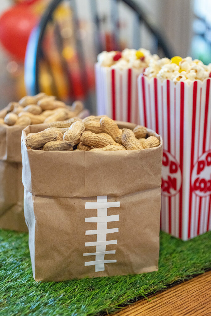 Super Bowl Football Paper Bag DIY