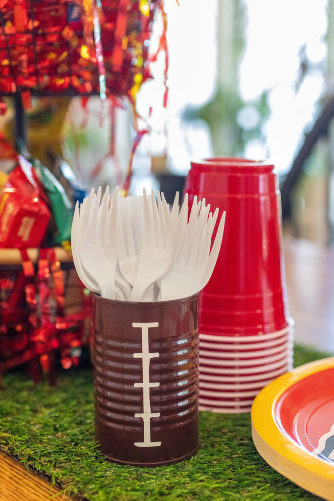 Football Utensil Holder DIY