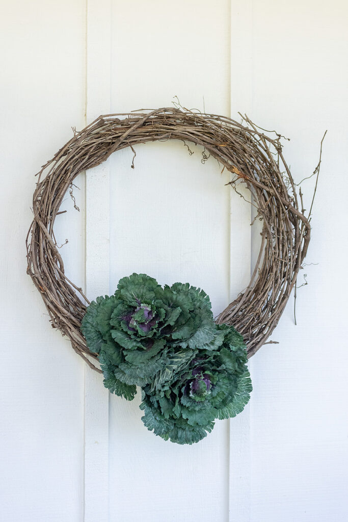Easter Front Porch Cabbage Wreath