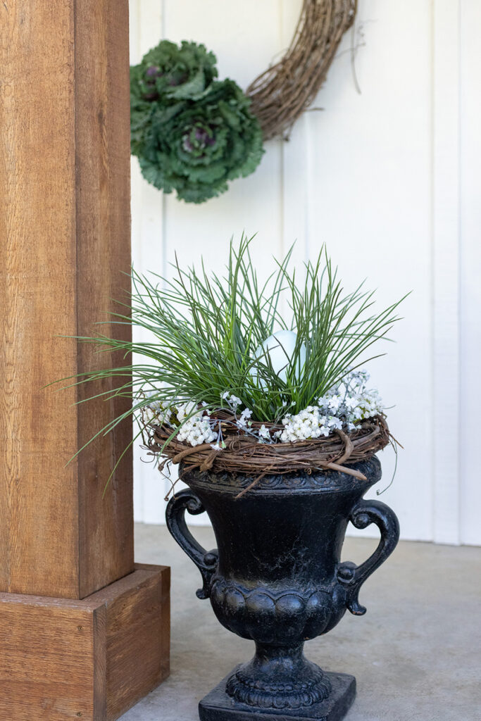 Easter Front Porch Small Urn