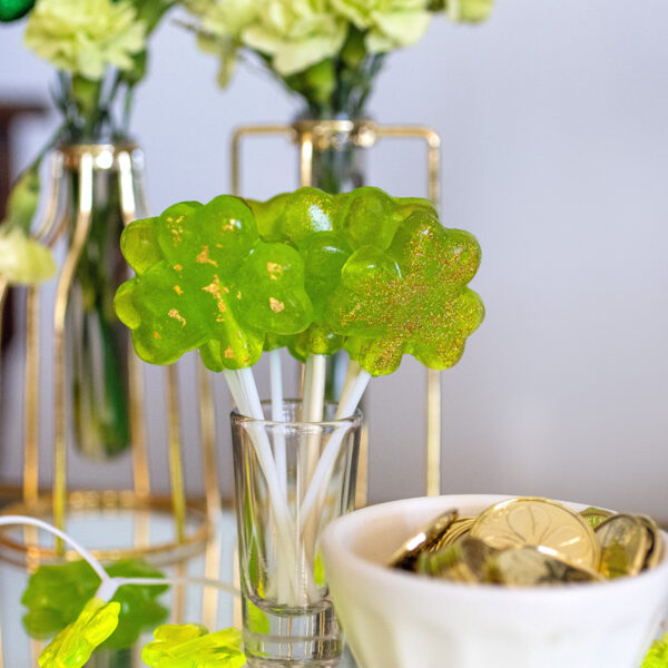 Homemade Green Apple St. Patrick's Lollipops