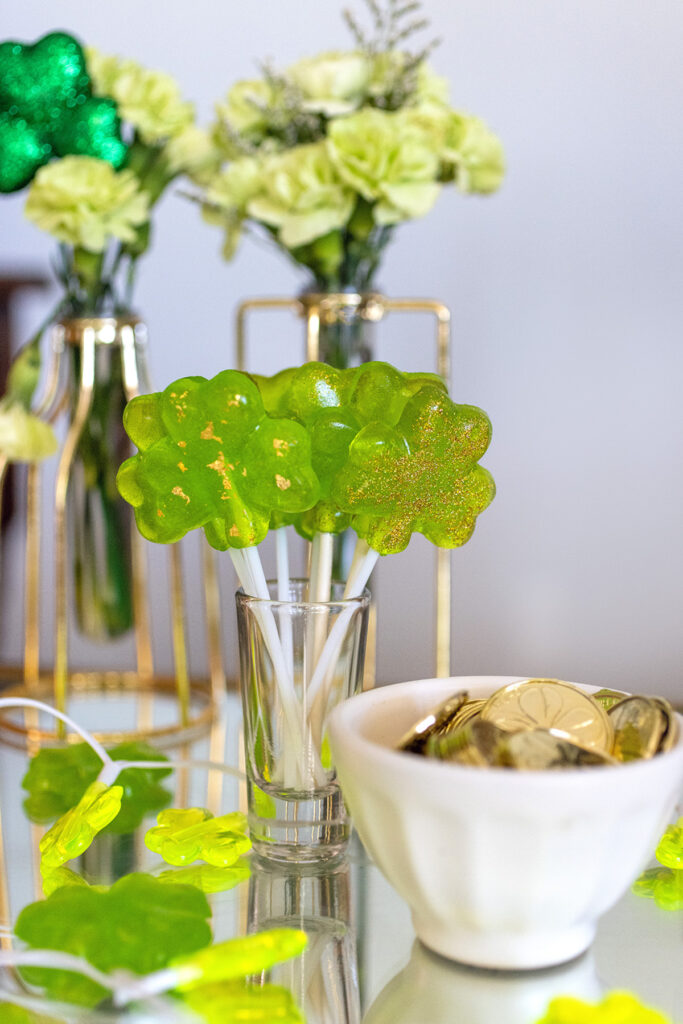 Homemade Green Apple St. Patrick's Lollipops