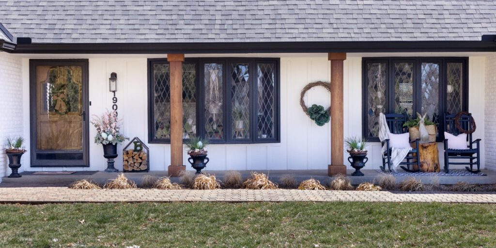 Spring Easter Front Porch Decorations