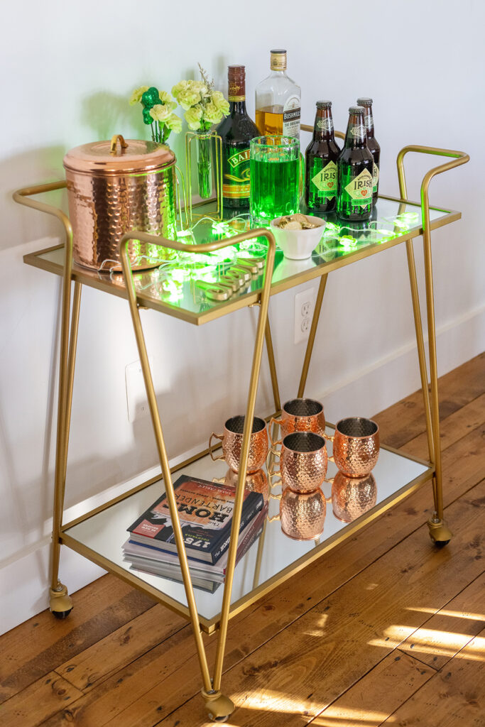 St. Patrick's Bar Cart