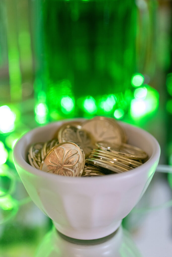 St. Patrick's Bar Cart Gold Coins