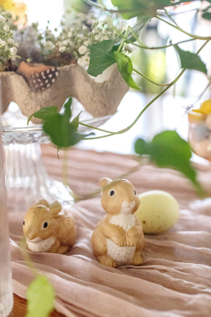 Easter Tablescape | Bunny Salt & Pepper Shakers