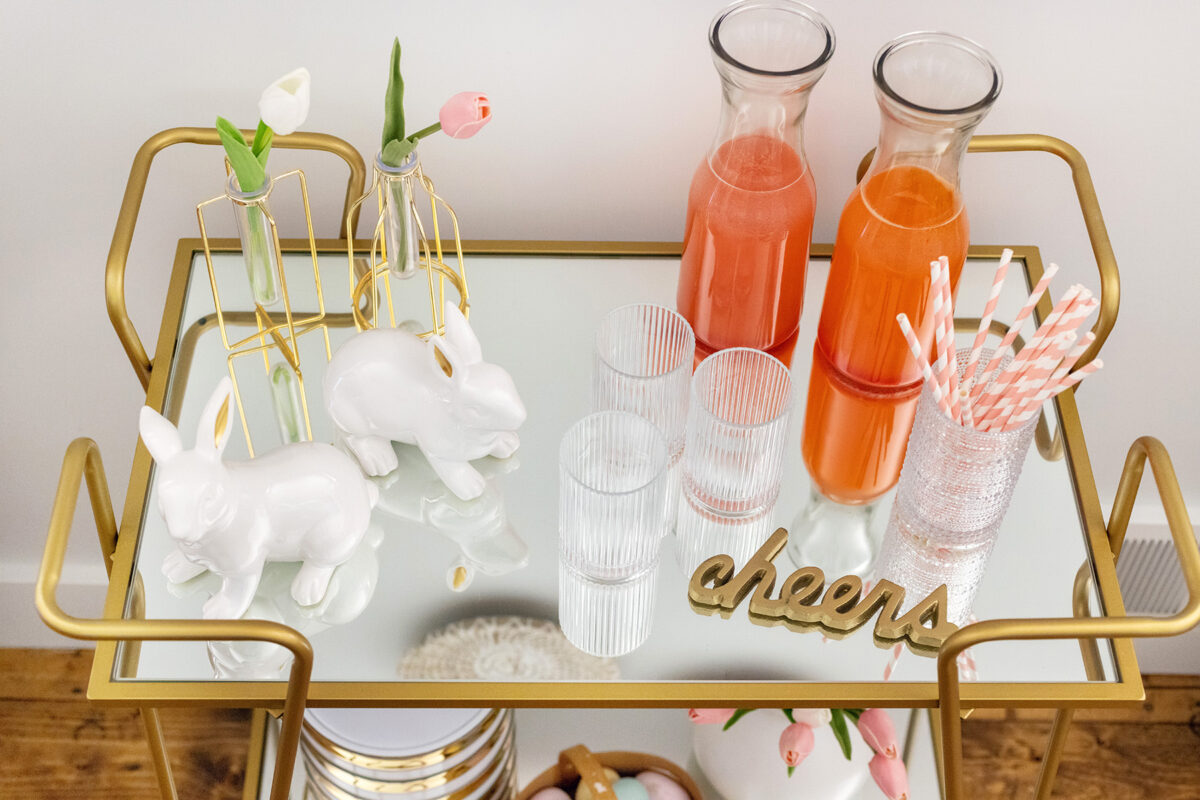 Spring/Easter Bar Cart