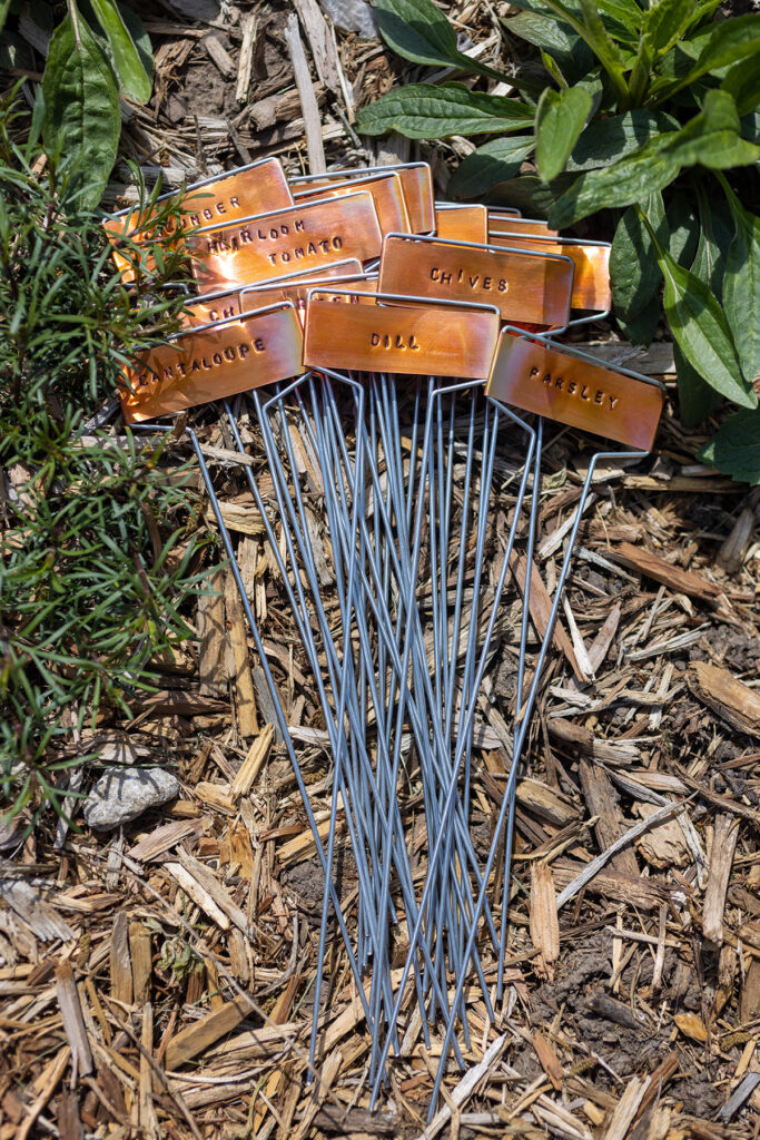 ChristyB: Stamped Garden Plant Markers