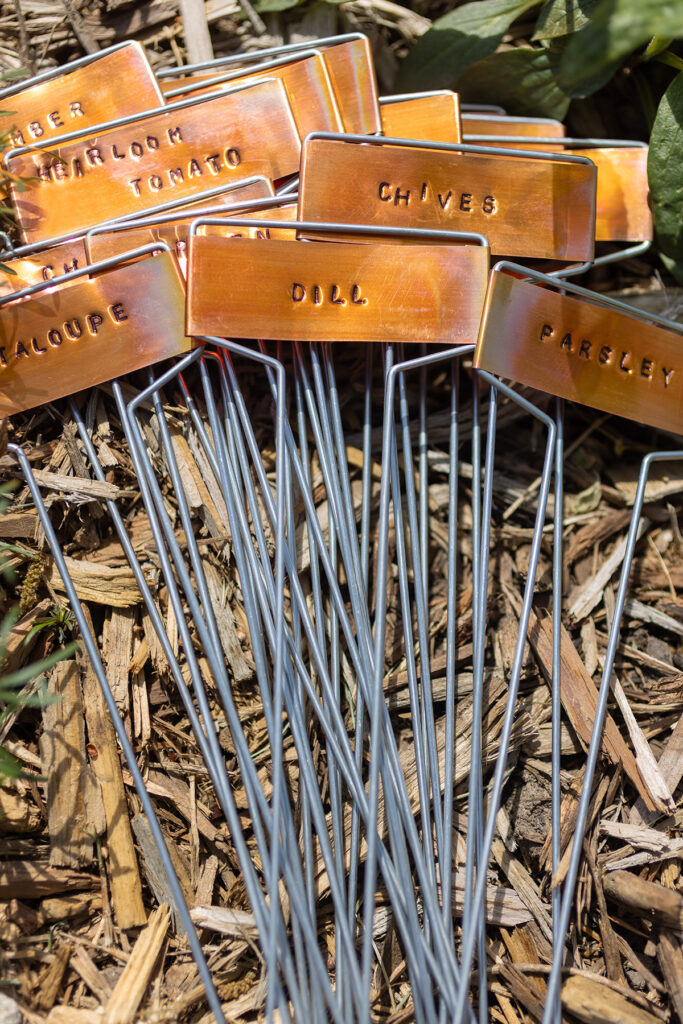 Stamped Garden Markers