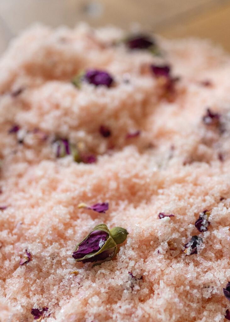 DIY Rose Bath Salts