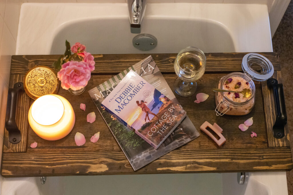Mother's Day Bath Tray Rose Salts