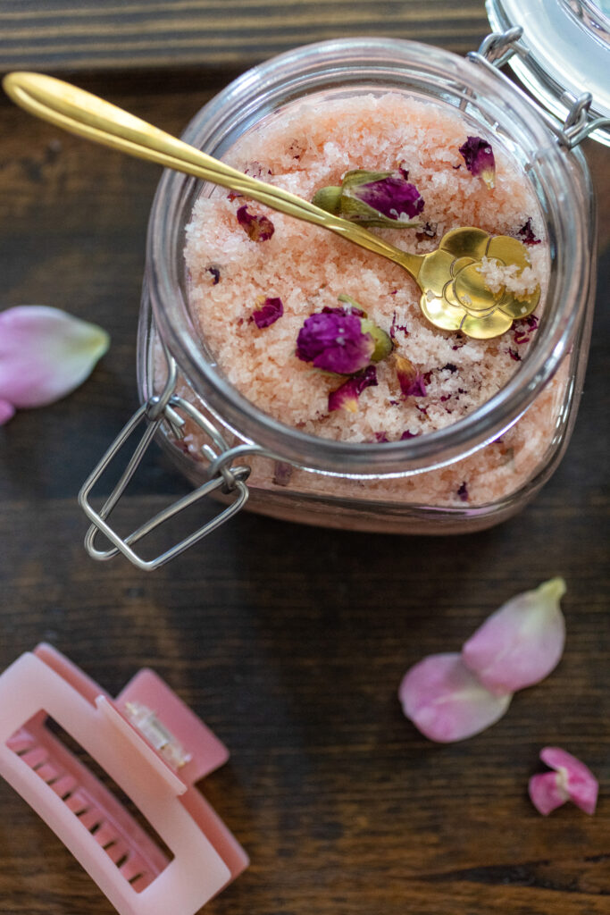 Rose Bath Salts & DIY Rose Petal Bath