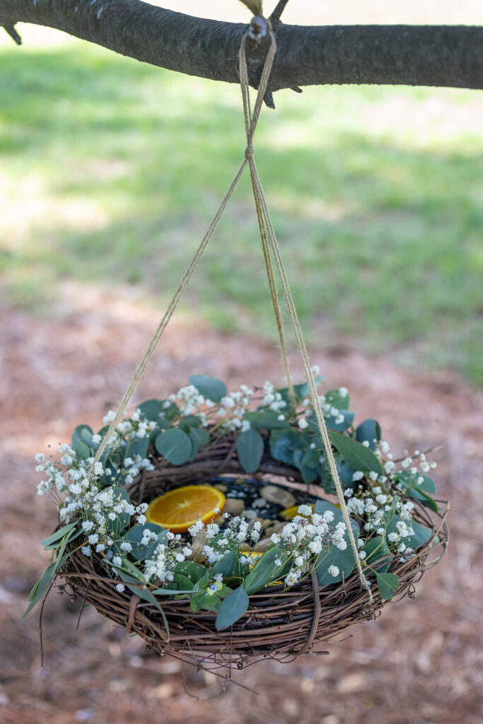 Spring Wreath Bird Feeder