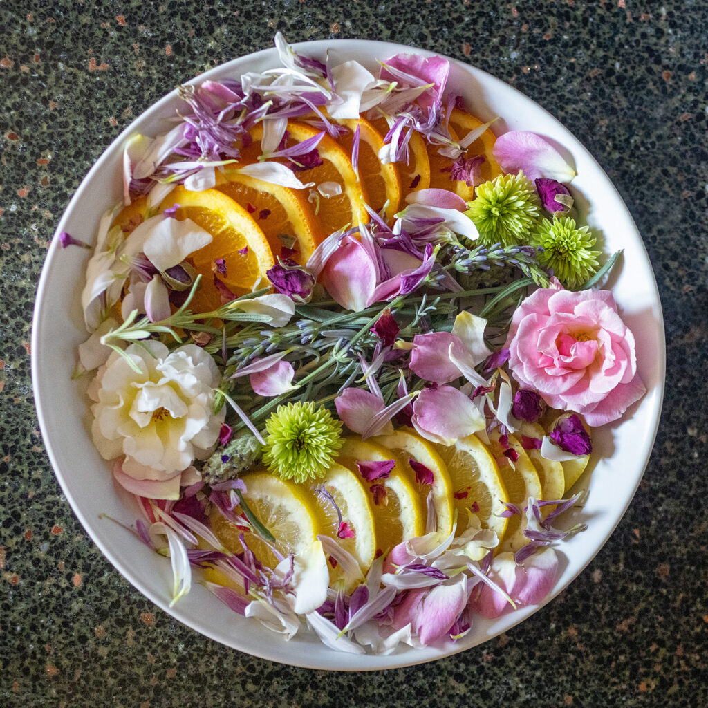 Spring Flower Stovetop Potpourri Ingredients