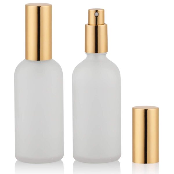 3.4 Ounce Frosted Glass Spray Bottles