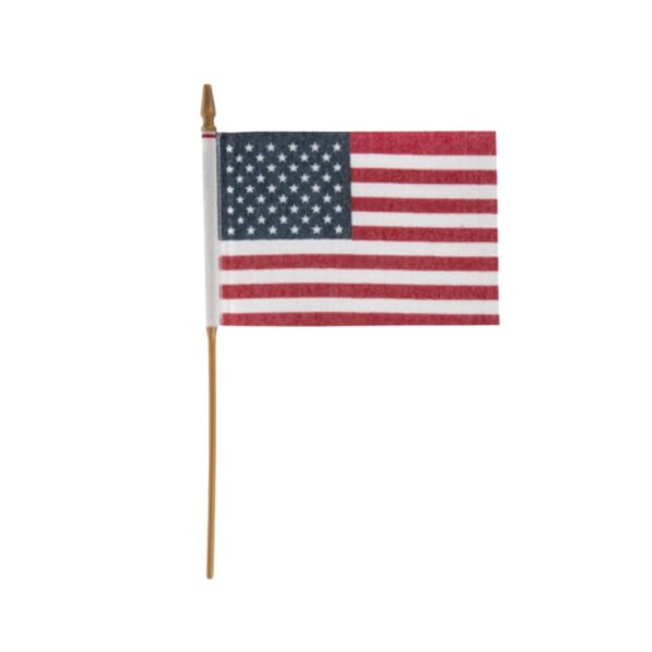 6" Mini American Flags
