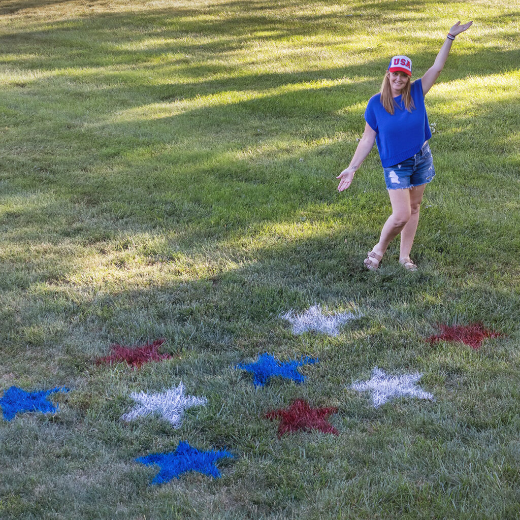 ChristyB: 4th of July Yard Stars