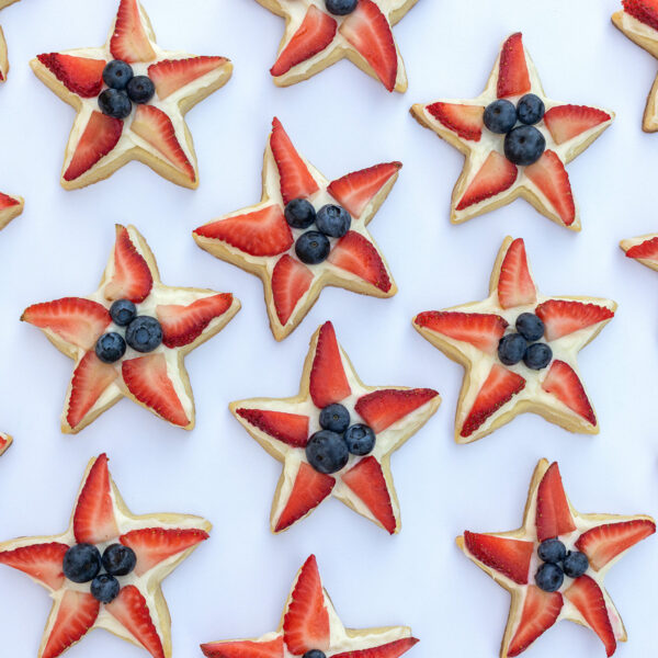 4th of July Fruit Pizza Cookies