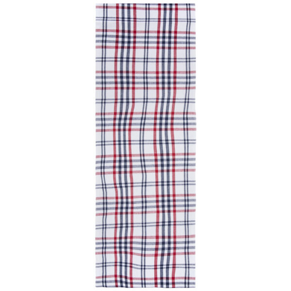 Red, White & Blue Plaid Table Runner