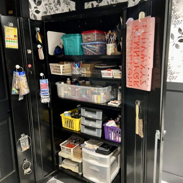 Art Supply Storage Cabinet