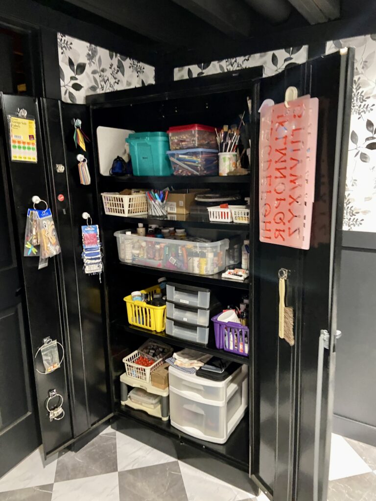 Art Supply Storage Cabinet