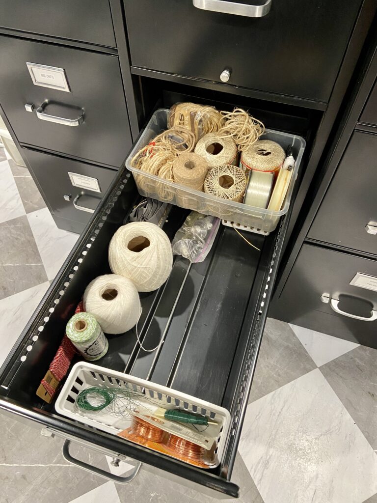 Metal Filing Cabinet | Craft Supply Storage