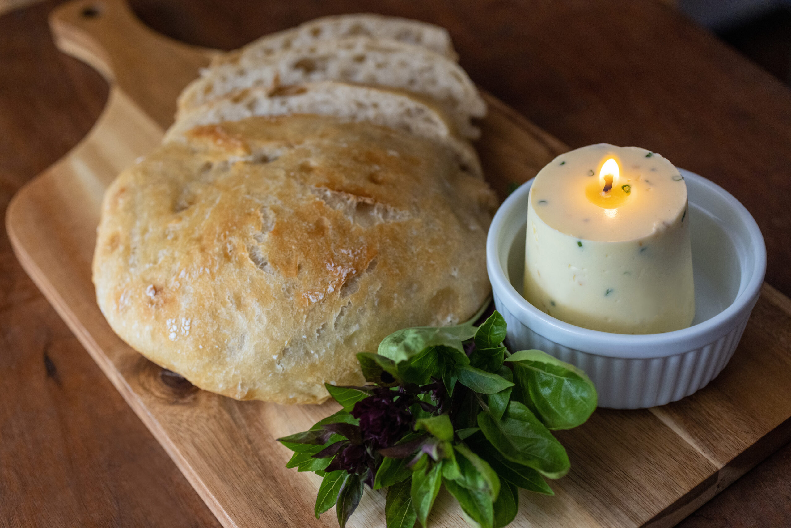Artisan Crusty Bread + Butter Candle