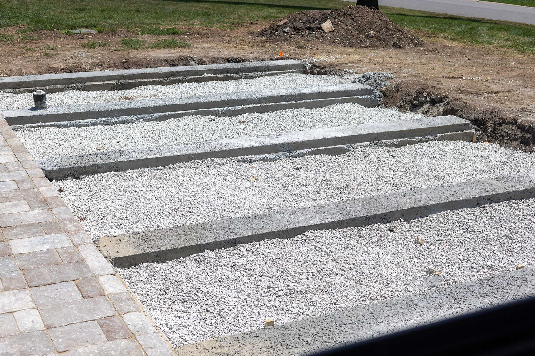Back Deck Footers _ Gravel