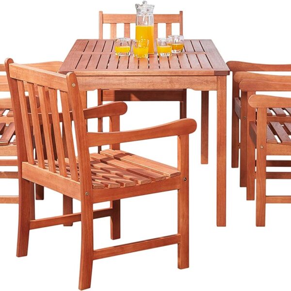 Wood Patio Dining Set