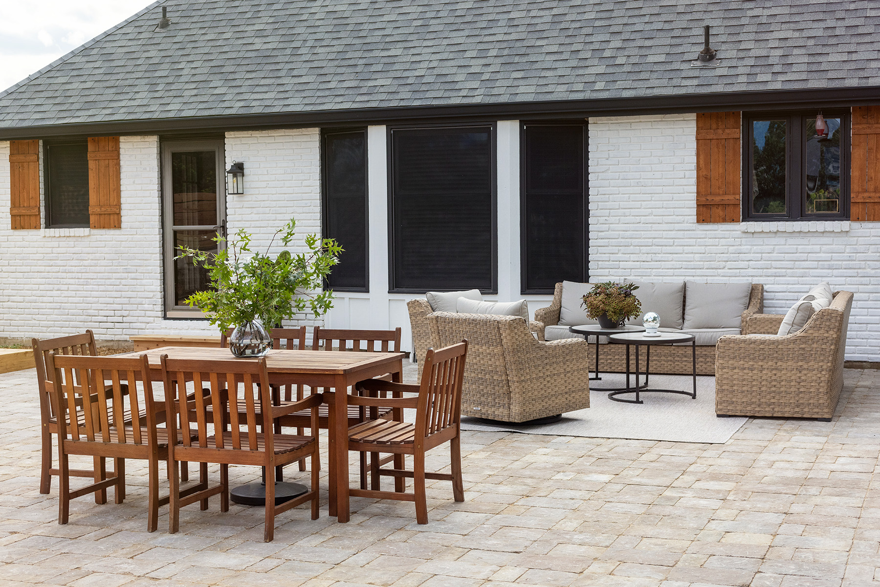 Back Patio Remodel Seating Areas