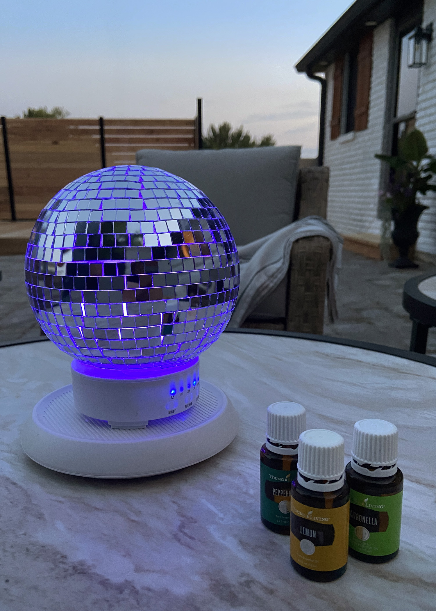 Evening Battery Operated Essential Oil Diffuser Base