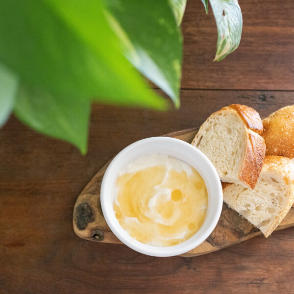 Whipped Goat Cheese & Honey Bead Dip