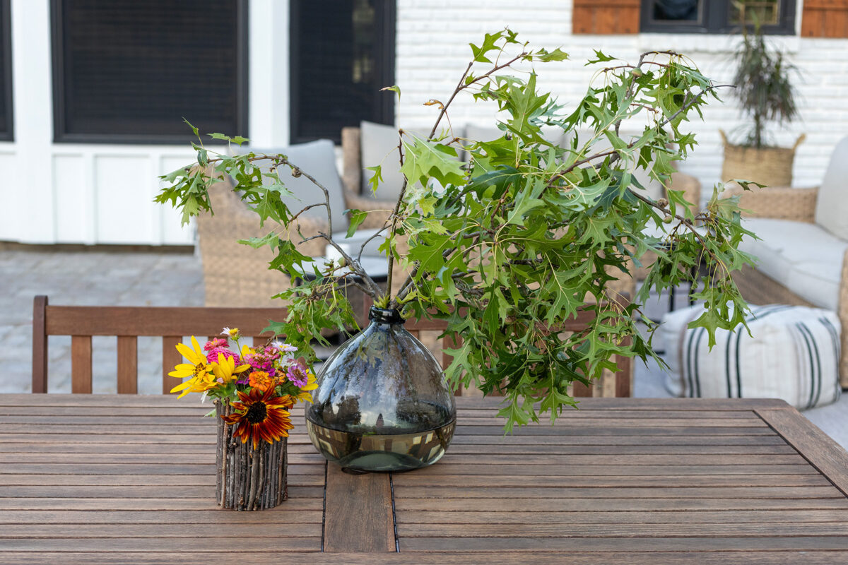 DIY Fall Twig Flower Vase