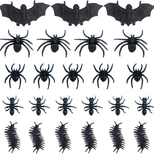 Plastic Bats, Bugs, Spiders