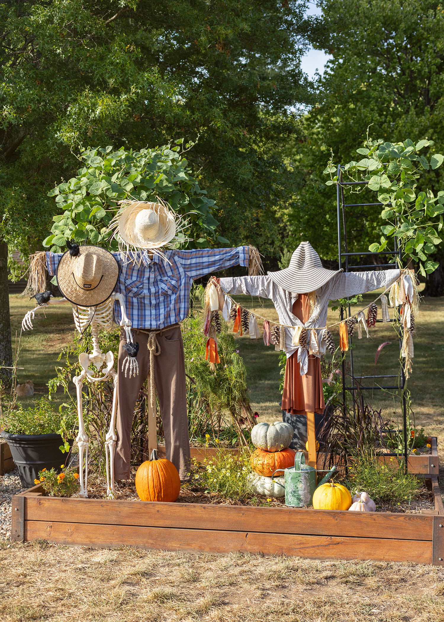 2023 Halloween Garden Scarecrows