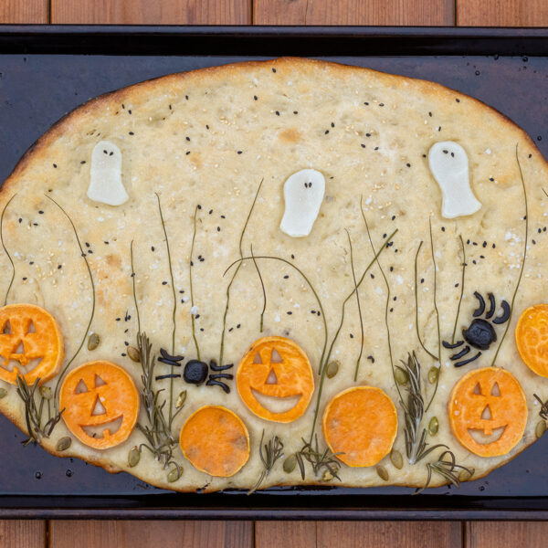 Halloween Foccacia Bread