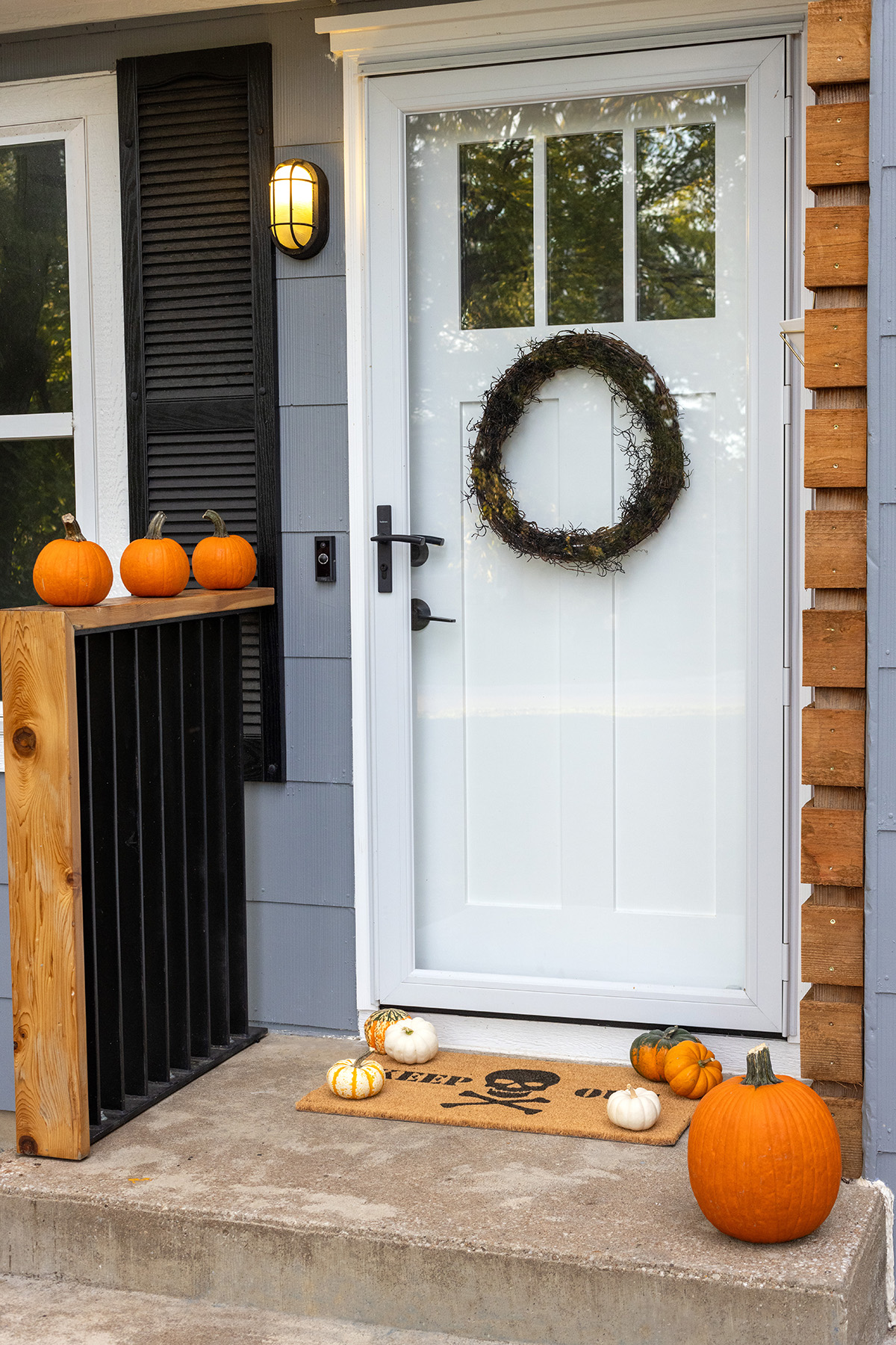 Logan's Halloween Front Porch