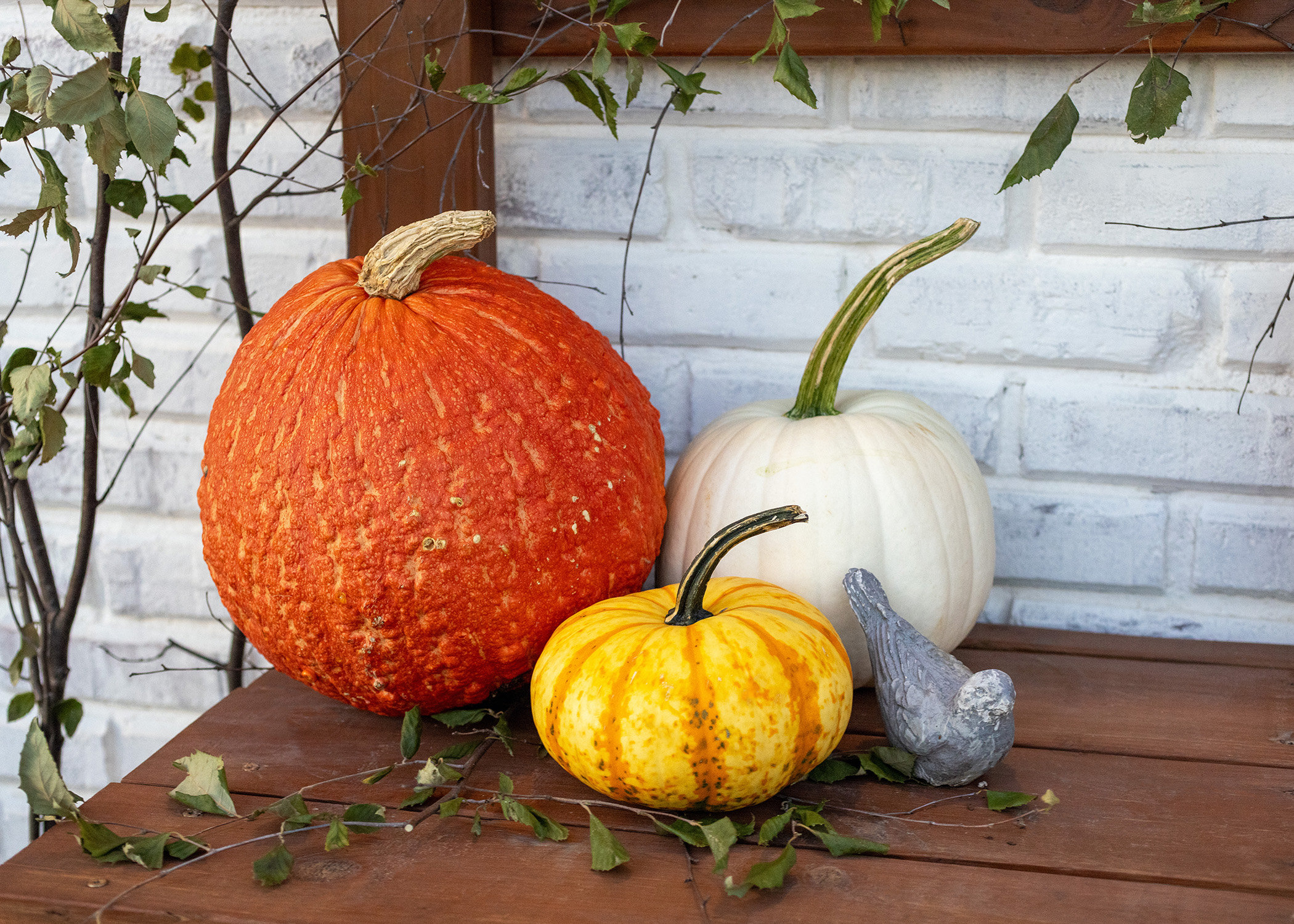 Halloween Potting Bench | Pumpkins