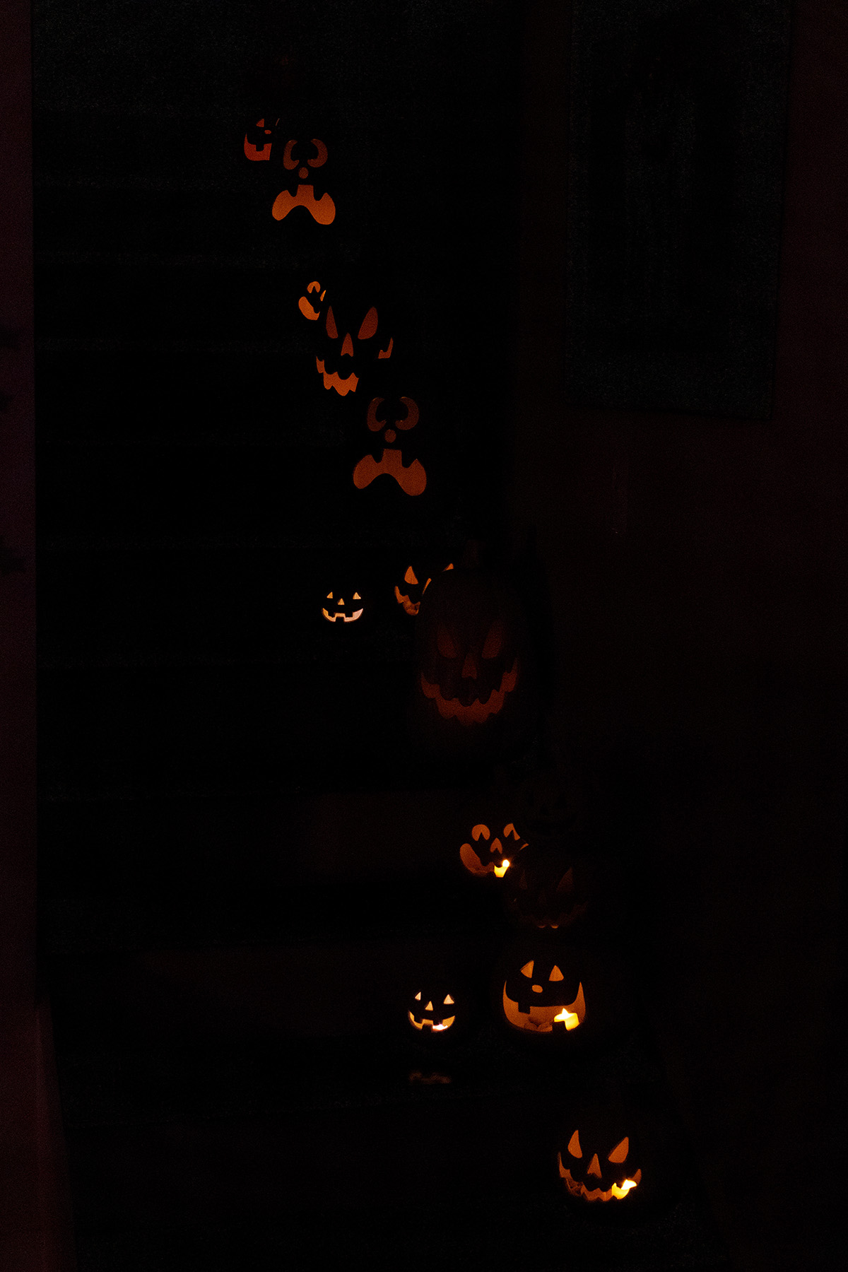 Pumpkin Stairs Nighttime