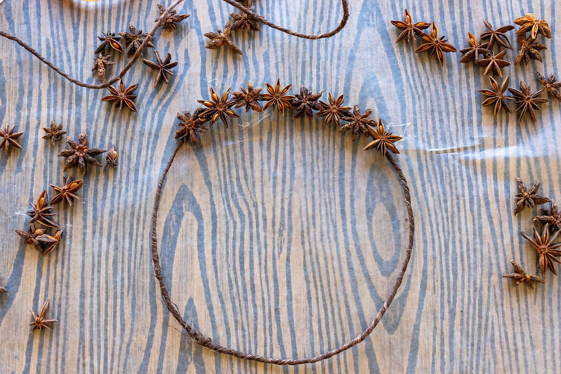 DIY Star Anise Wreath | Step 2