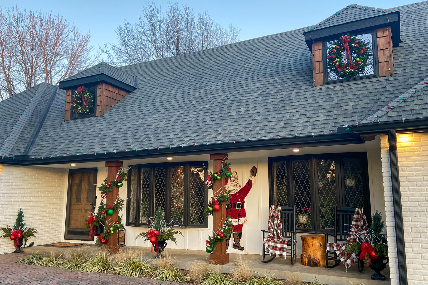 2023 Christmas Red & Green Front Porch