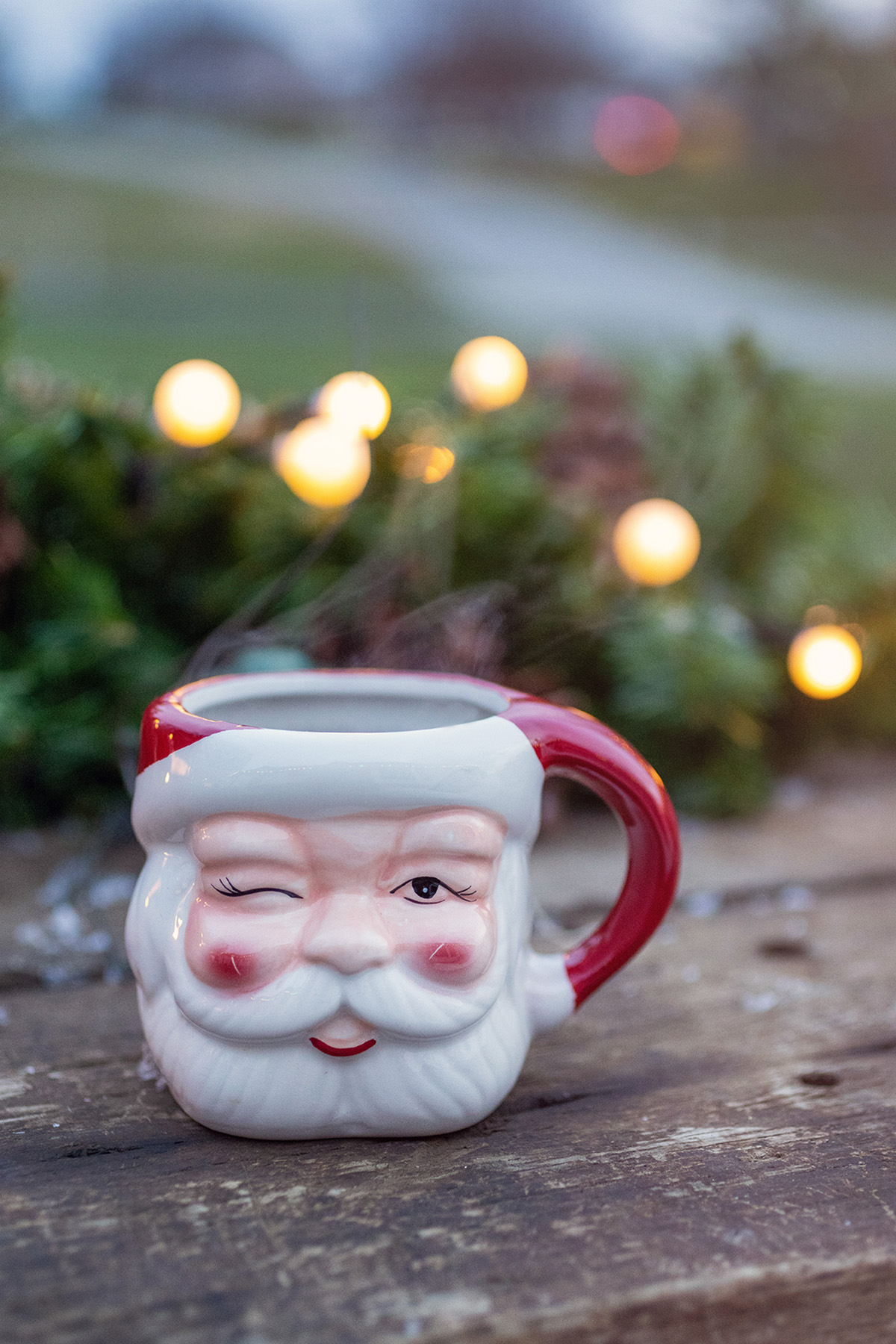 Santa Mug Outdoors