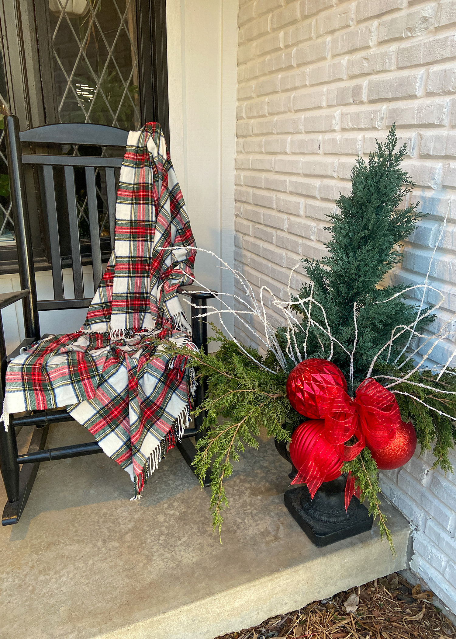 Front Porch Christmas Rocker