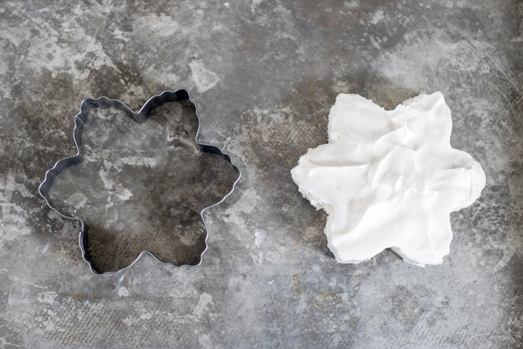 Frozen Whipped Cream Snowflakes