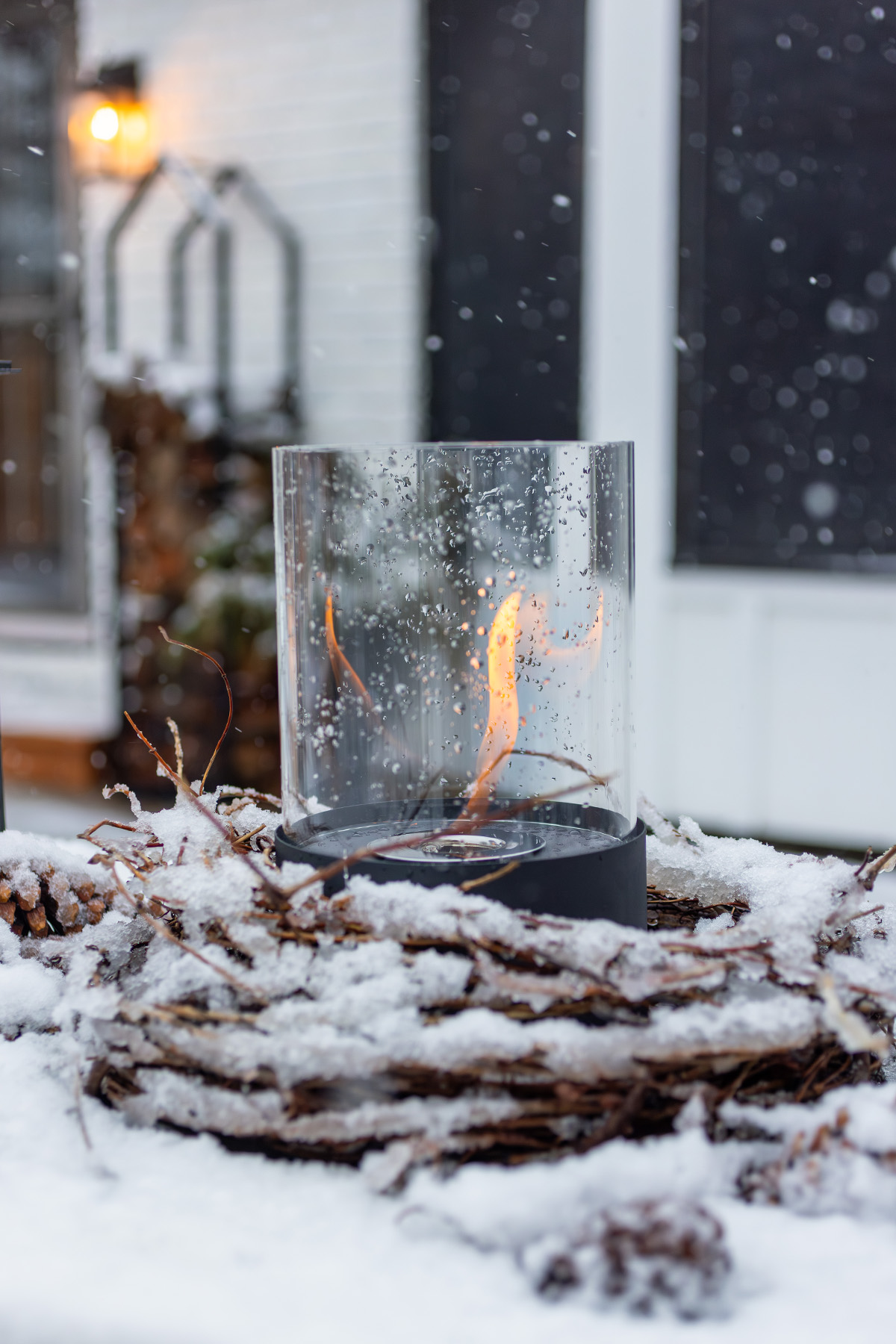Winter Table Fire Pot